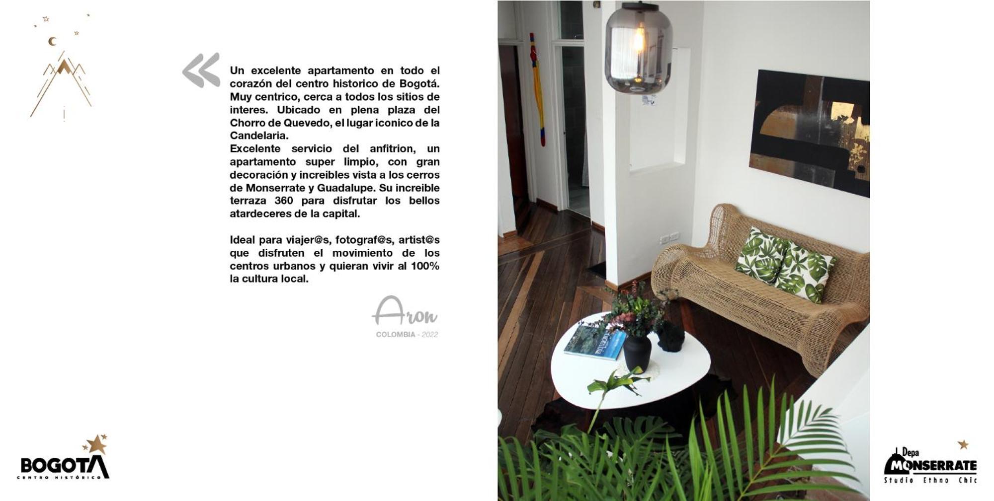 Depa Monserrate - Charming Historic Nest With Breathtaking Mountain Views - Apartaestudio Bogotá Exterior foto